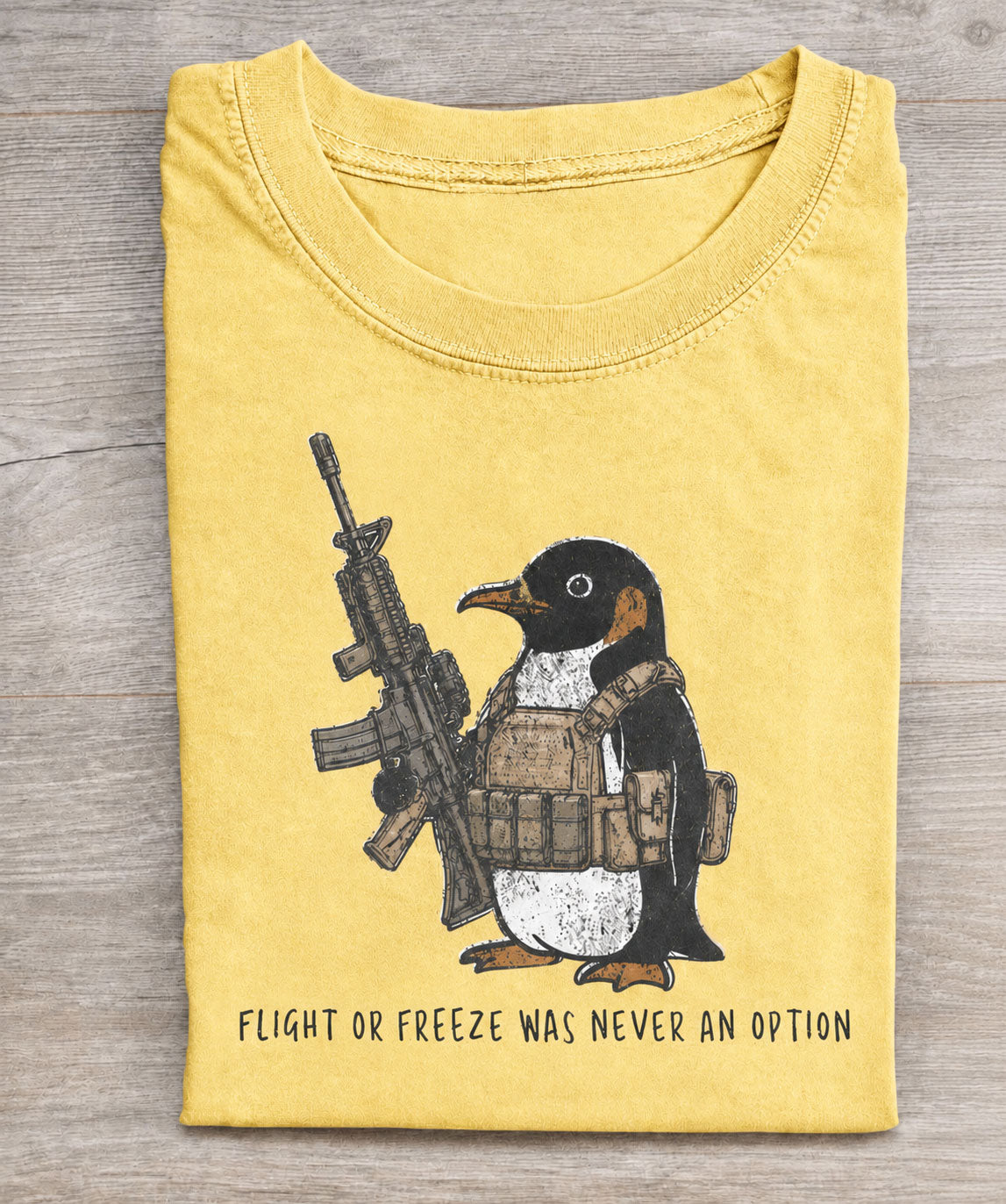 Flight Or Freeze Was Never An Option Vintage Comfort Colors Tee
