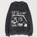 Funny Cat Gang Vintage Sweatshirt