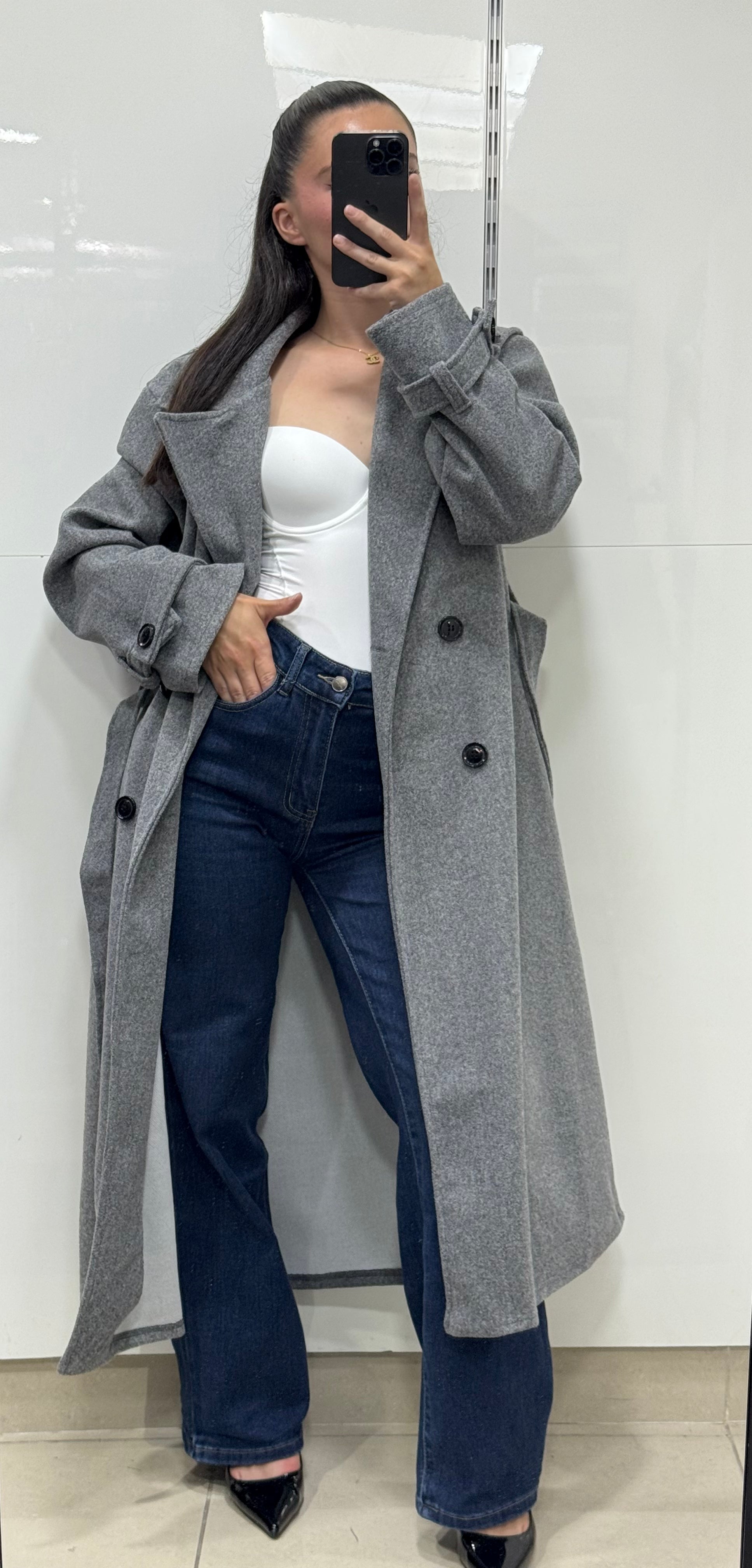 Trench long oversize