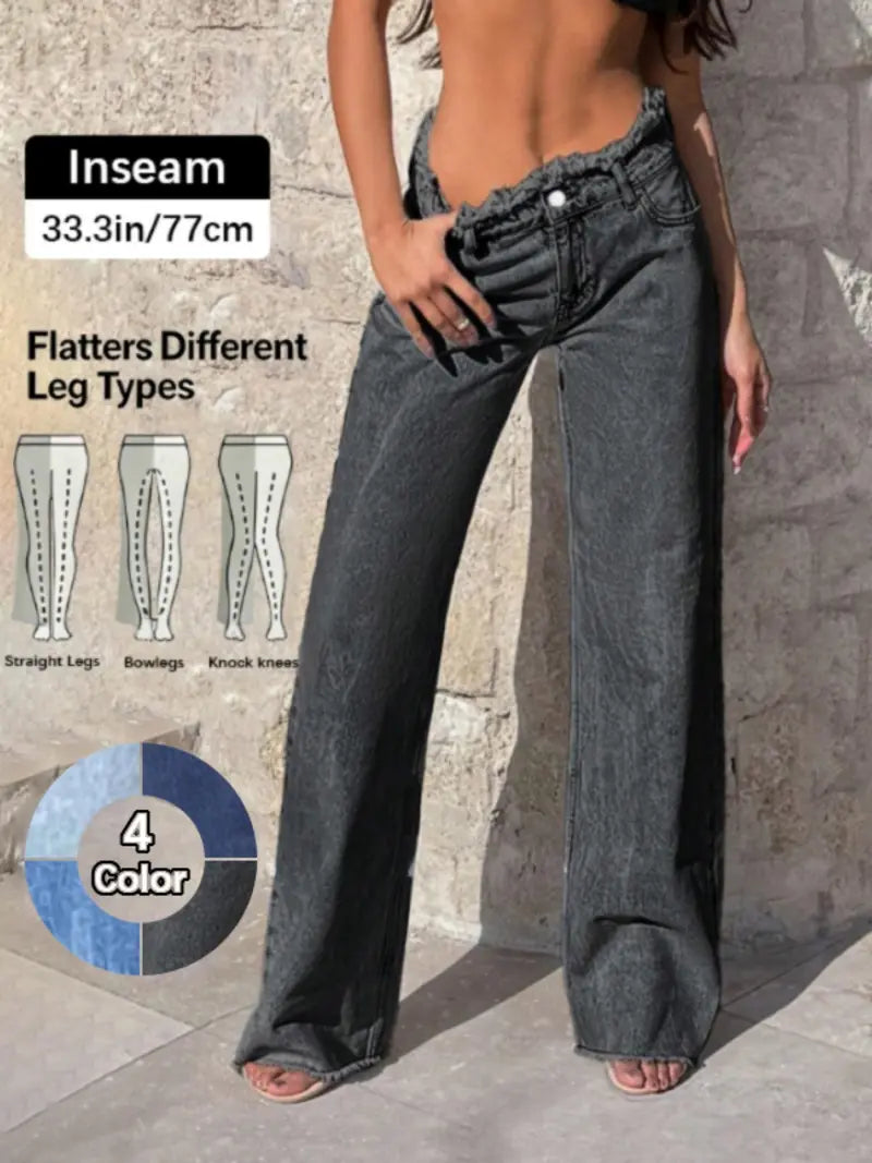 Women's High-Waisted Baggy Jeans