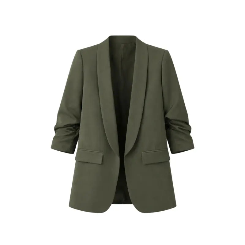American-style pleated sleeve blazer | Women's clothing | Blazer | Pleated | Casual | Loose fit