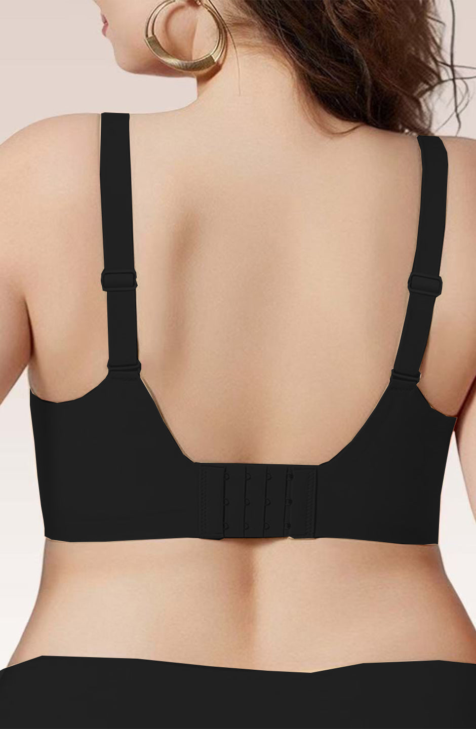Curveins Dual Wave Trim Seamless Jelly Lift Anti-Slip Full Coverage Soft Wireless Sculpting Bra