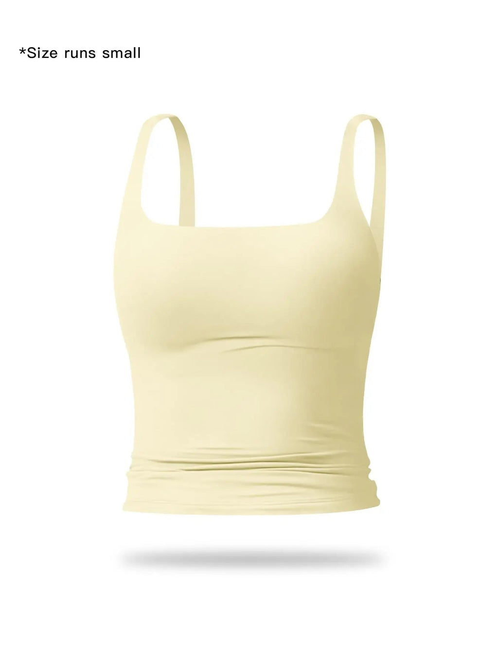 Women's solid-color sports tank top