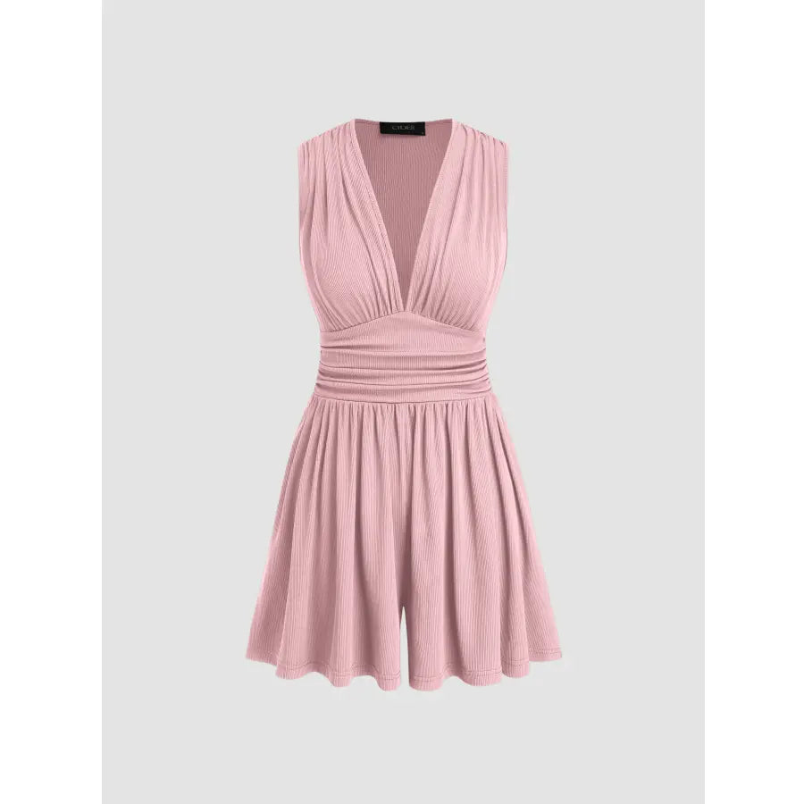 Women's Spring/Summer Sleeveless V-Neck Romper