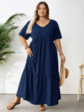 Women's Plus-Size Summer Bohemian-Style Dress