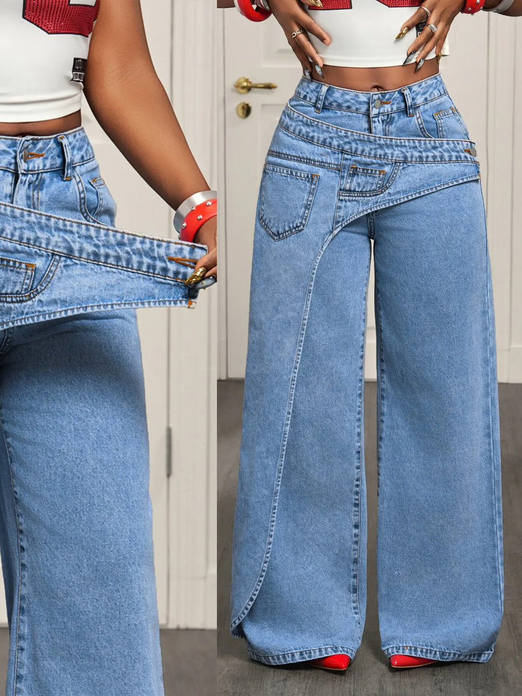 Women's Casual Denim Long Pants
