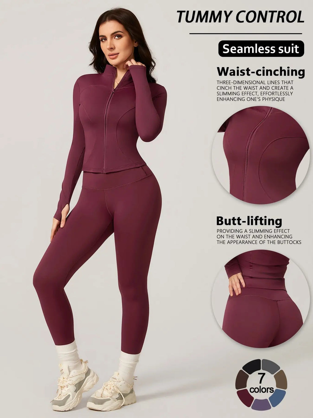 Women's Two-Piece Slim-Fitting Workout Set