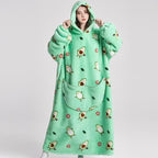 Oversized Blanket Hoodie, Cozy Fleece Hoodie