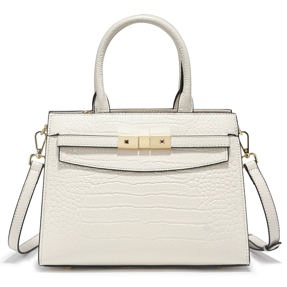Women’s Cowhide Leather Top Handle Bag