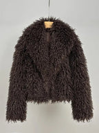 Women's Faux Fur Short Coat, Warm Loose Fit Winter Jacket, High-End Look, New Trendy Design, Perfect for Cold Weather