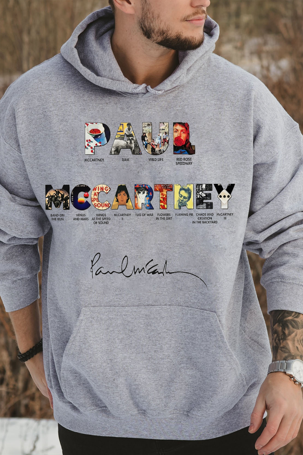 Paul Mccartney Print Hoodie