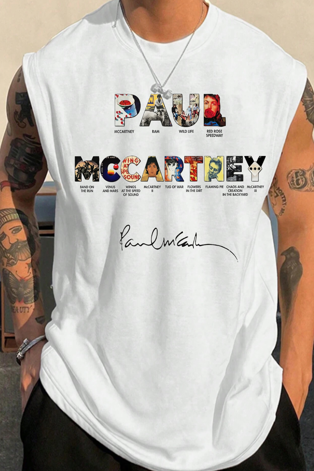 Paul Mccartney Print Tank