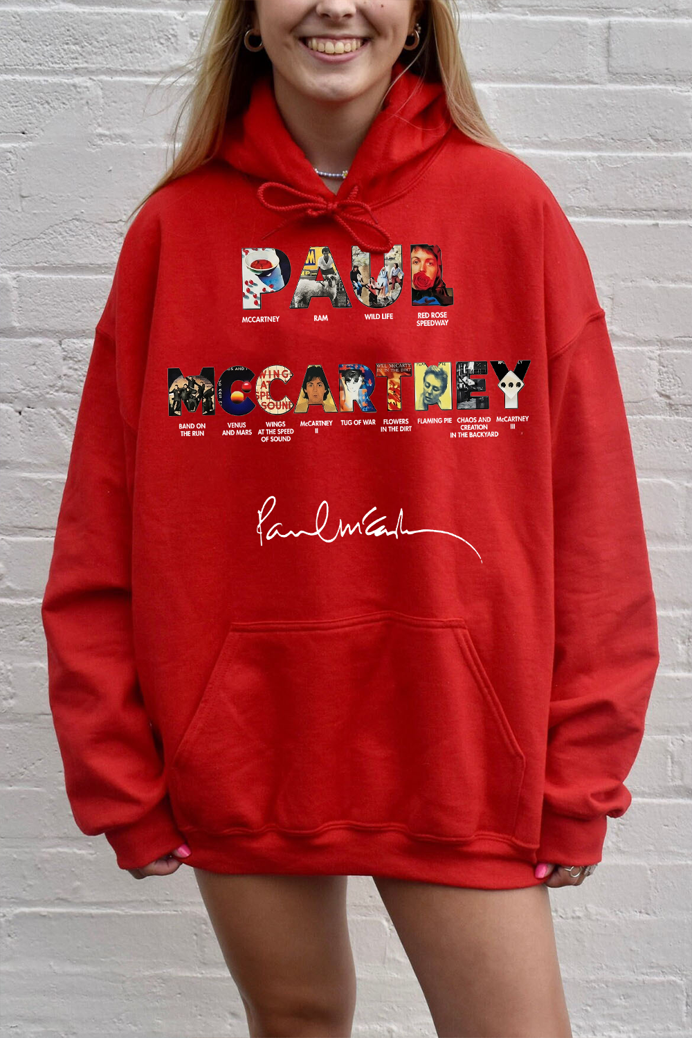Paul Mccartney Print Women Hoodie