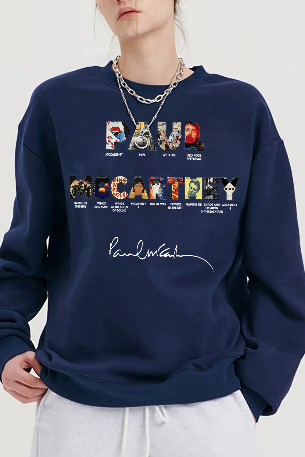 Paul Mccartney Print Women Sweatshirt