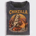 Retro Short-Haired Chihuahua Monster Fire T-Shirt