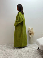 Oversized Coat Straight Fit with Two Pockets for Women