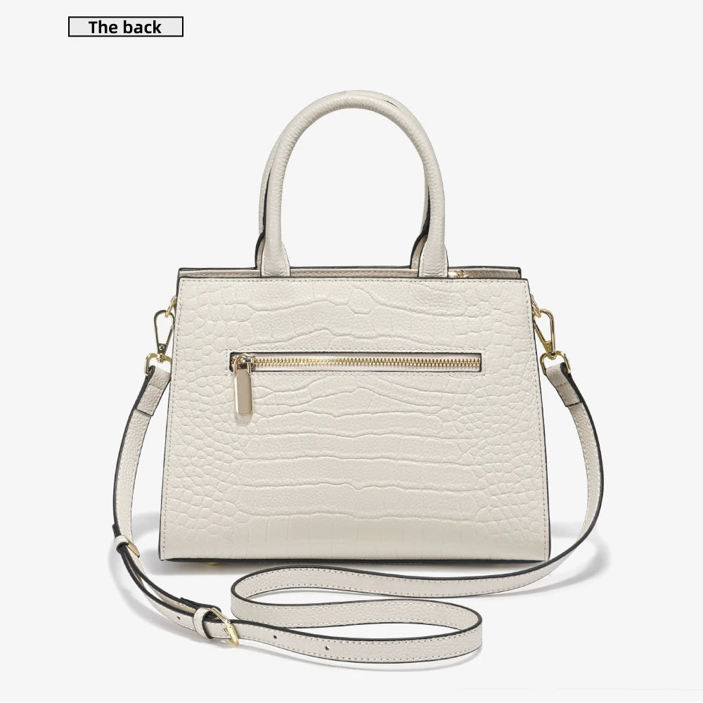 Women’s Cowhide Leather Top Handle Bag