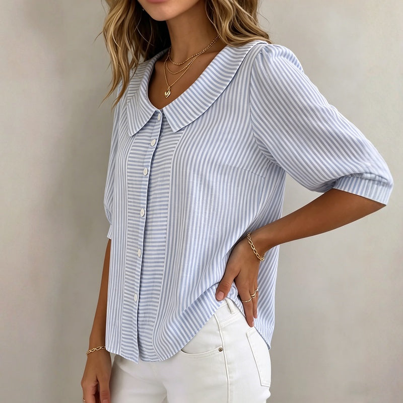 Casual Striped Blouse