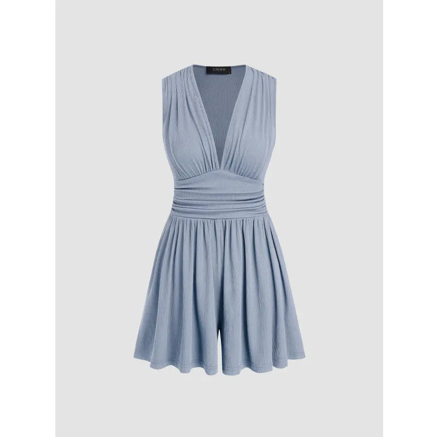 Women's Spring/Summer Sleeveless V-Neck Romper