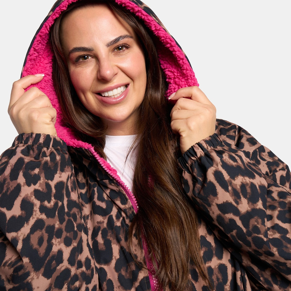 Drying Robe Waterproof Wind Resistant Changing Robe Soft Sherpa Fleece Lined Oversized Hooded Long Sleeve Coat Jacket for Kids Adults Men Women Surfing Beach Swimming Keep Dry
