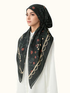 Elegant Satin Hijab Scarf, Soft Breathable Fabric, Easy Sweat Absorption, Perfect for Daily Wear, Elastic Fit Design, Head Scarf