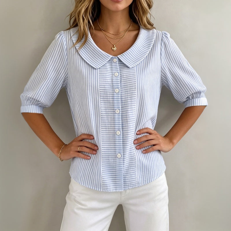 Casual Striped Blouse