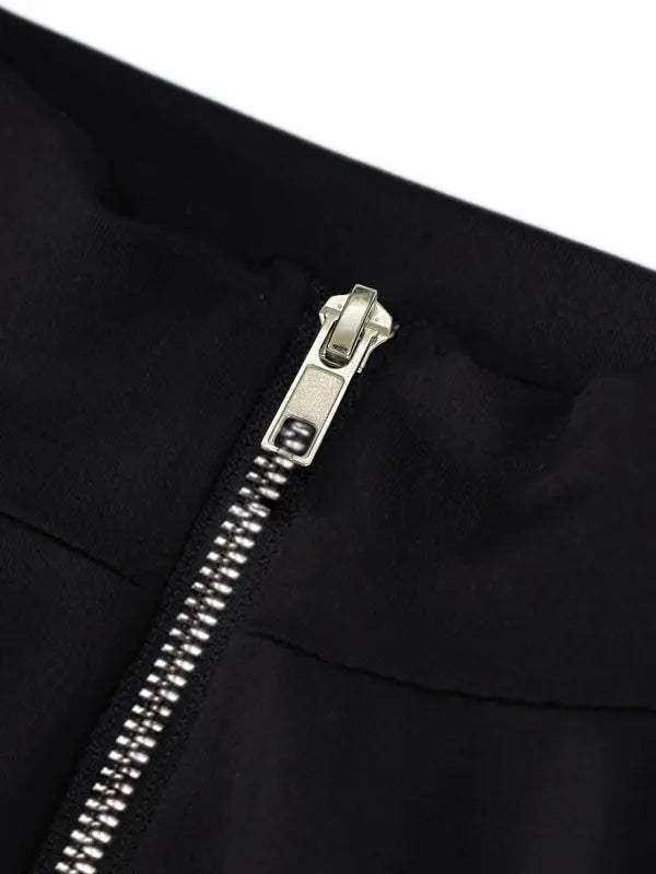 Women's Solid Zip Up Thumb Hole Design Bodysuit, Casual Long Sleeve Stand Collar Bodycon Bodysuit for Fall & Winter, Valentine's Day Gift for Girl, Women's Clothes for Daily Wear