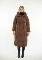 Extra Long Length Belted Button Jacket Splashproof