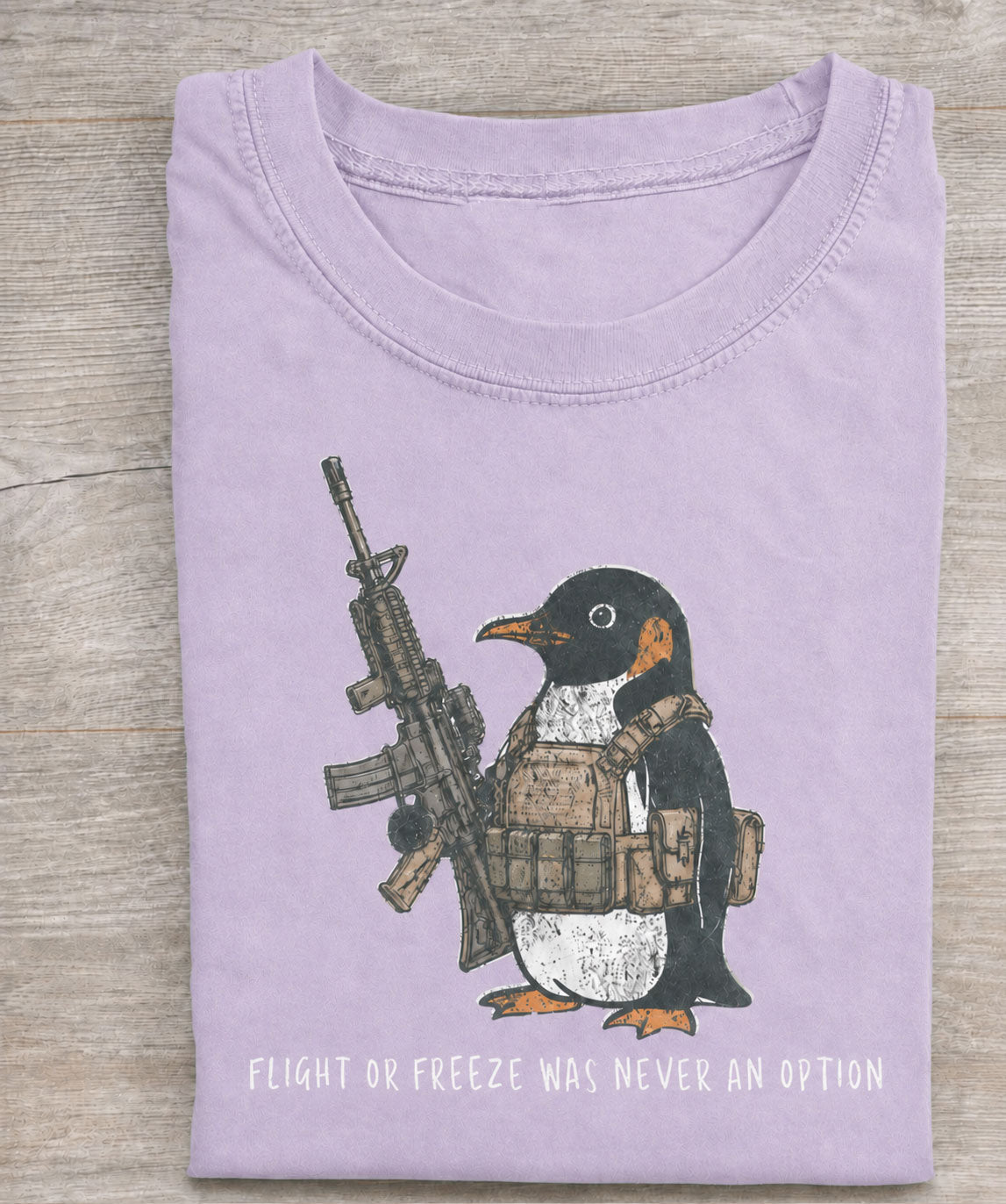 Flight Or Freeze Was Never An Option Vintage Comfort Colors Tee