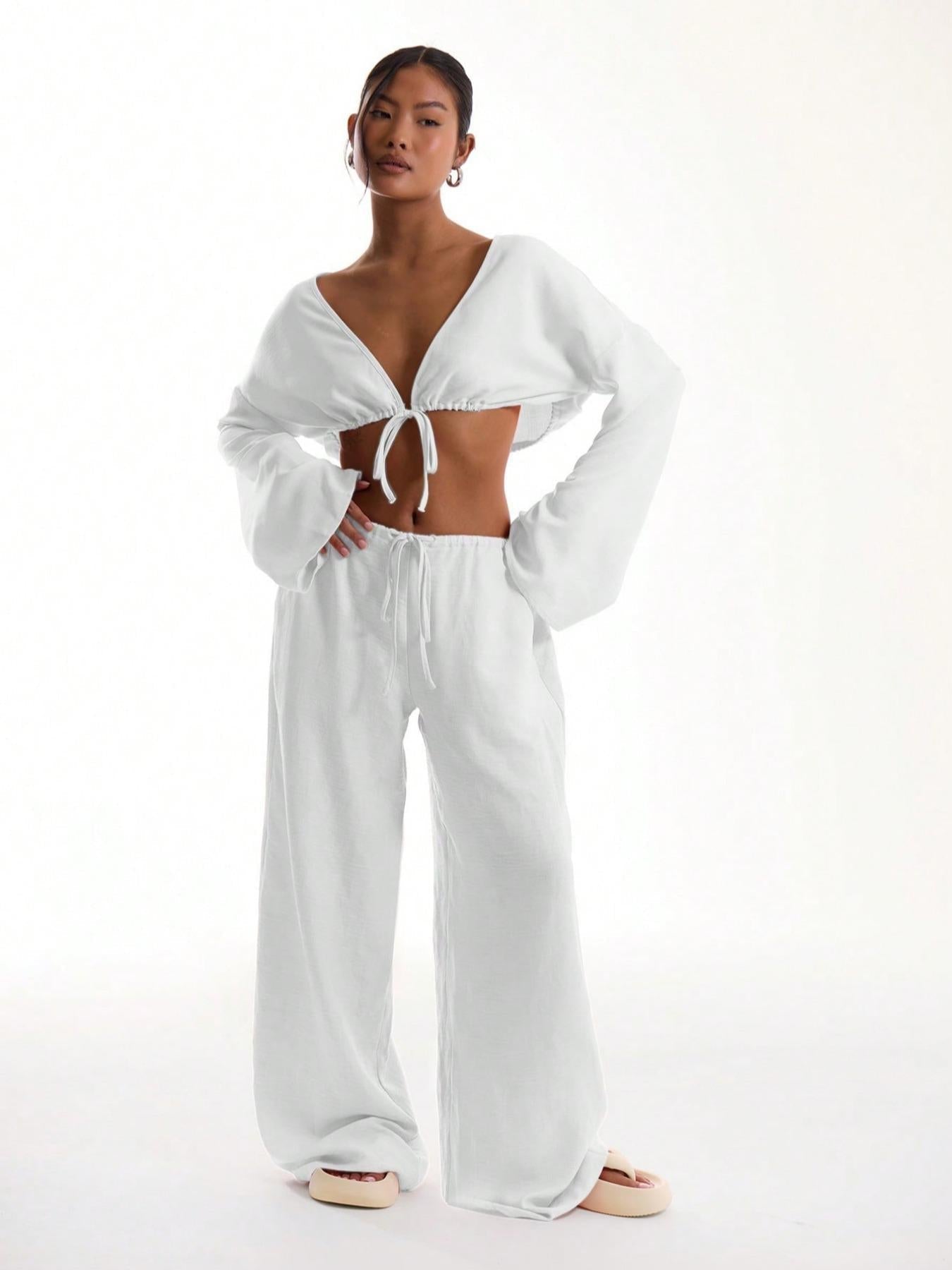 Women's Solid Pocket Pants