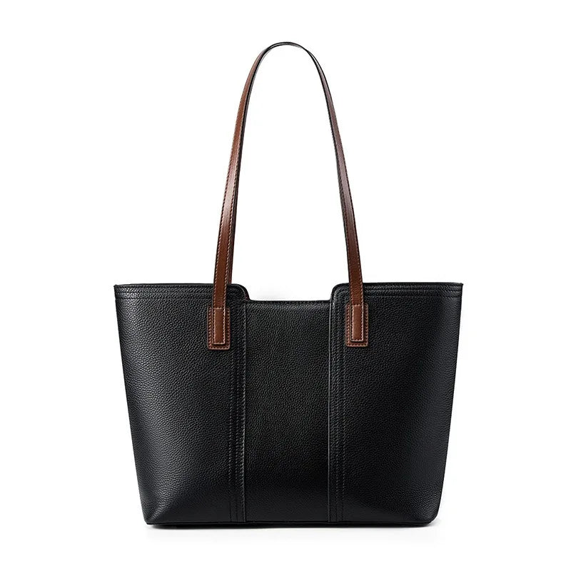 Genuine Leather Work Tote Bag for Women Classic Large