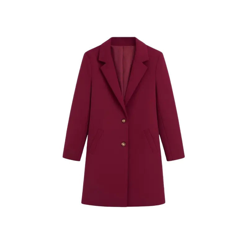 Coats | Women's Clothing | Jackets and Outerwear | Formal Slim Fit | Elegant and Comfortable Silhouette, Suitable for All Body Types