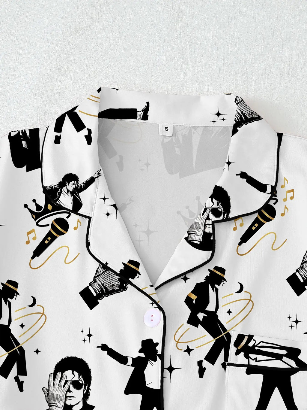Women's Cute Retro Music Star Pajamas Set