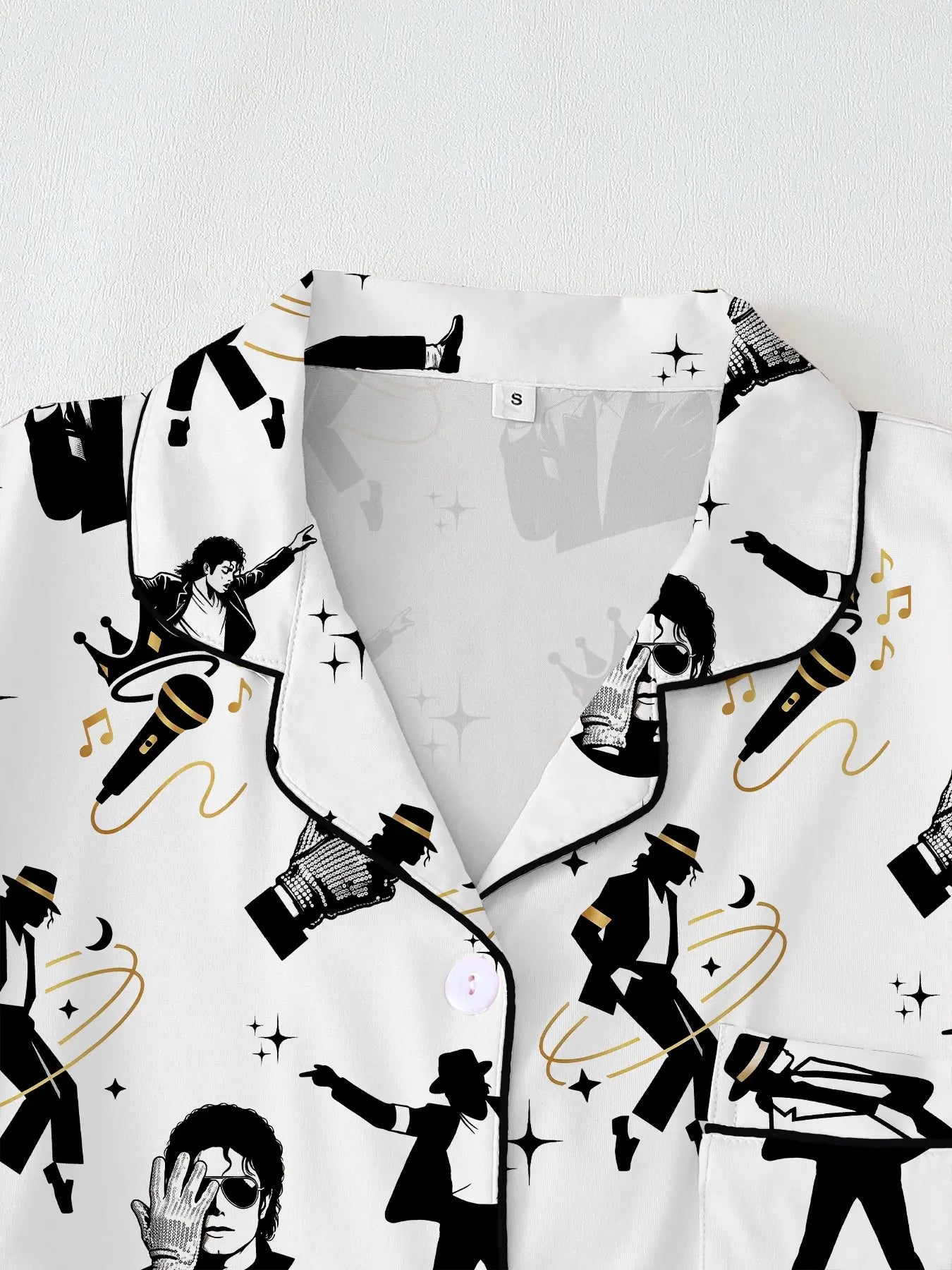 Women's Cute Retro Music Star Pajamas Set