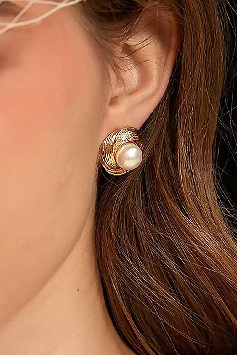 Curveins Sparkle Pearl Drop Earrings