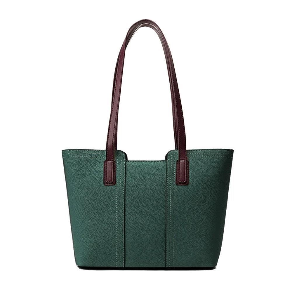 Genuine Leather Work Tote Bag for Women Classic Large