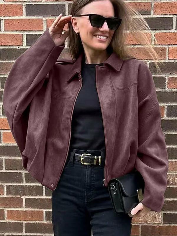 Casual Zip Up Jacket Women's Winter Jacket