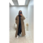 Oversized Coat Straight Fit with Two Pockets for Women