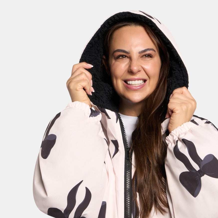 Drying Robe Waterproof Wind Resistant Changing Robe Soft Sherpa Fleece Lined Oversized Hooded Long Sleeve Coat Jacket for Kids Adults Men Women Surfing Beach Swimming Keep Dry