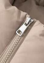 Detachable hooded down jacket