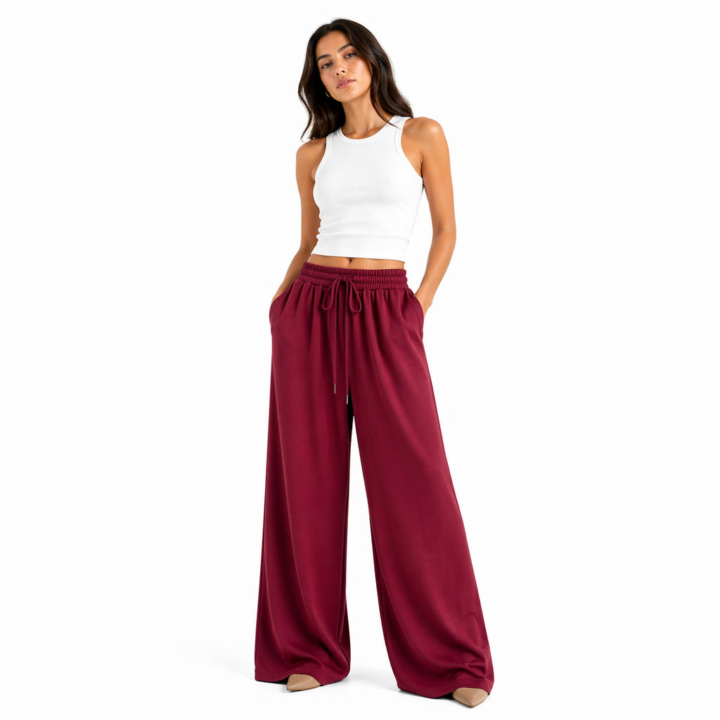 Pantalon palazzo fluide – Coupe large élégante, taille élastiquée