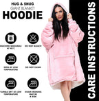 Oversized Hoodie Blanket Men Women, Ultra Soft Sherpa Fleece Warm Cosy Wearable Throw Sweatshirt Snuggle Oodies for Adults Teens with Big Pocket