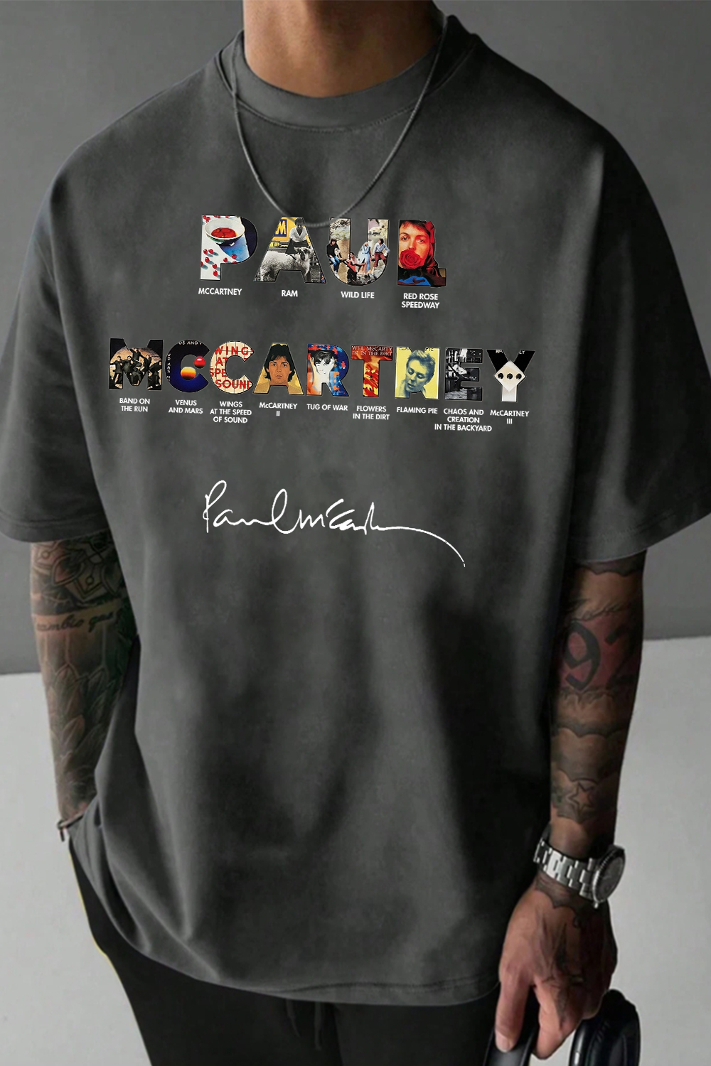 Paul Mccartney Print Shirt