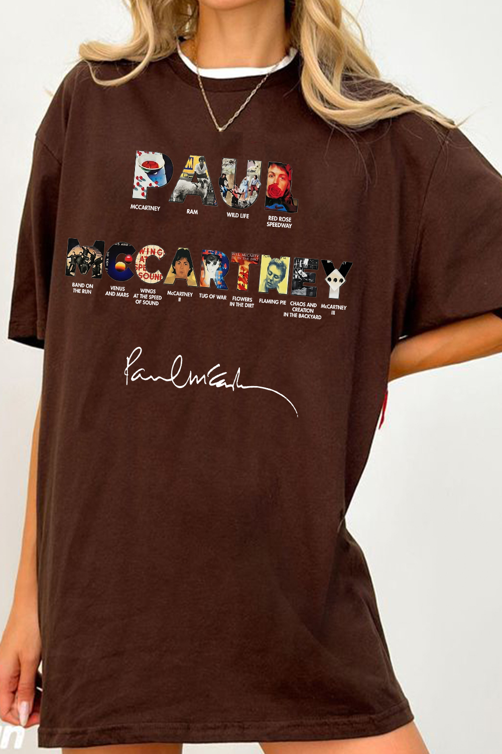 Paul Mccartney Print Women Shirt