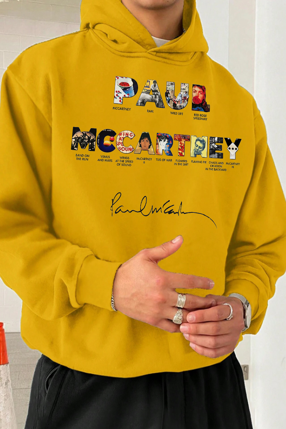 Paul Mccartney Print Hoodie