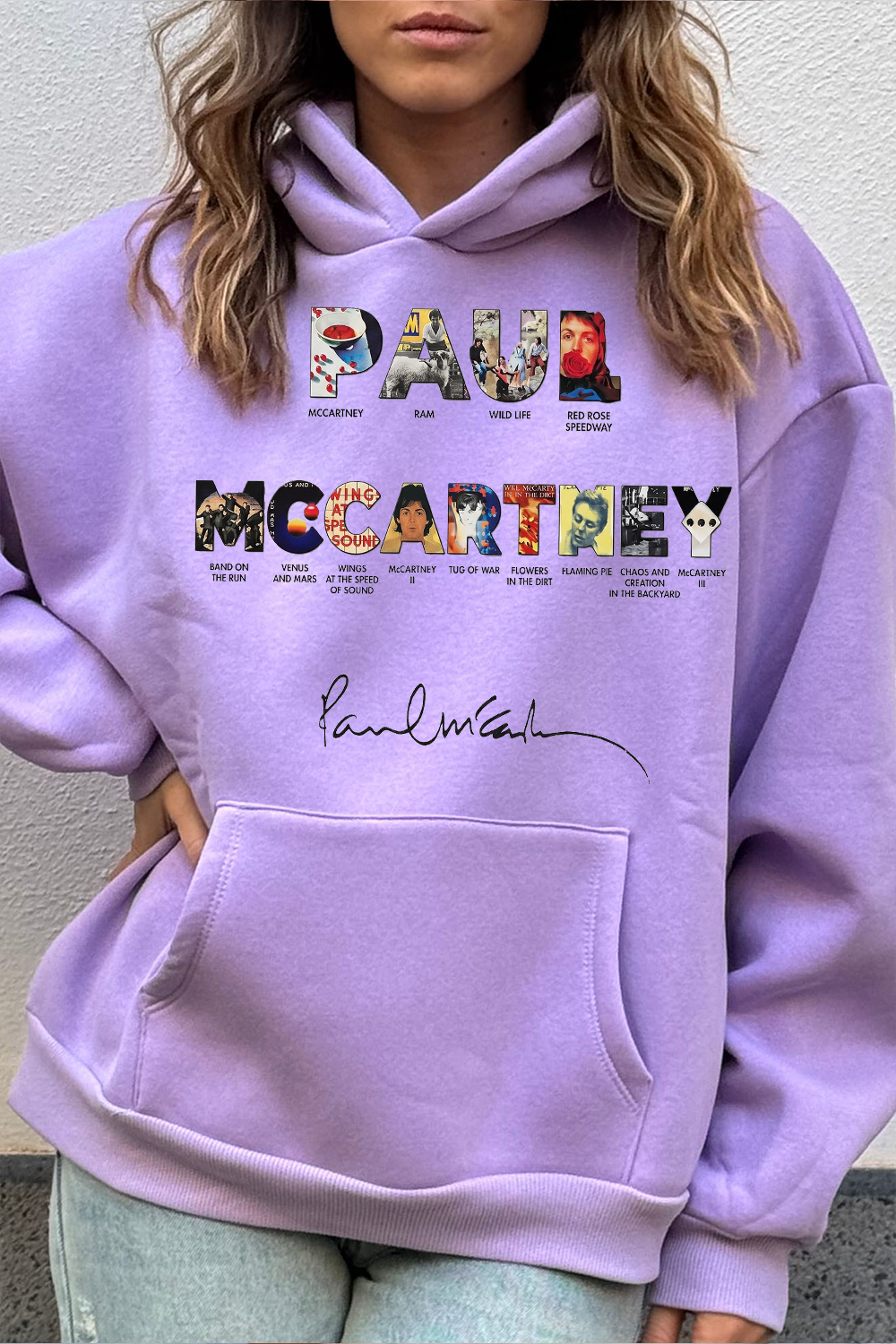 Paul Mccartney Print Women Hoodie