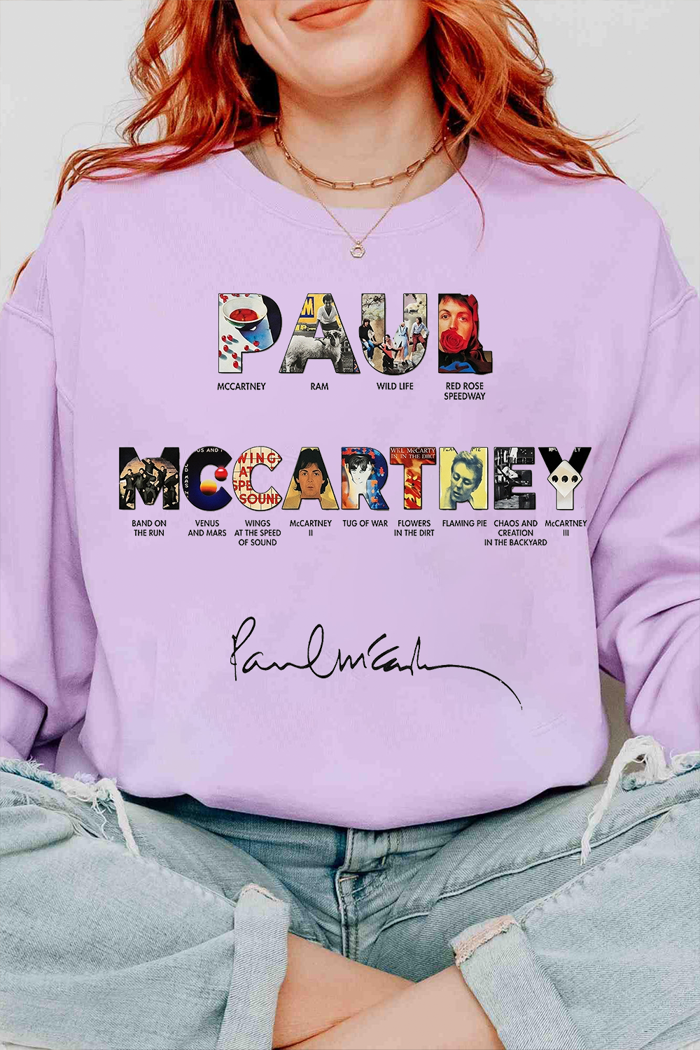 Paul Mccartney Print Women Sweatshirt
