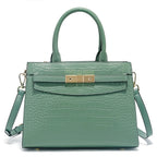Women’s Cowhide Leather Top Handle Bag