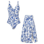 Two-Piece Swimsuit Set, Casual & Vacation Style, Summer Beach & Pool Wear