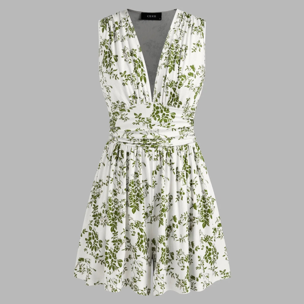 Women's Spring/Summer Sleeveless V-Neck Romper